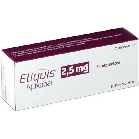 Эликвис (Eliquis) - 2.5 MG